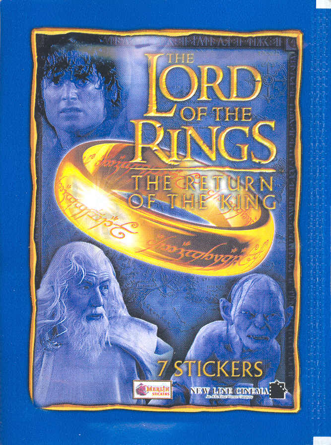 Lord of the Rings, Return of the King - Stickers - 1 Sealed Pack